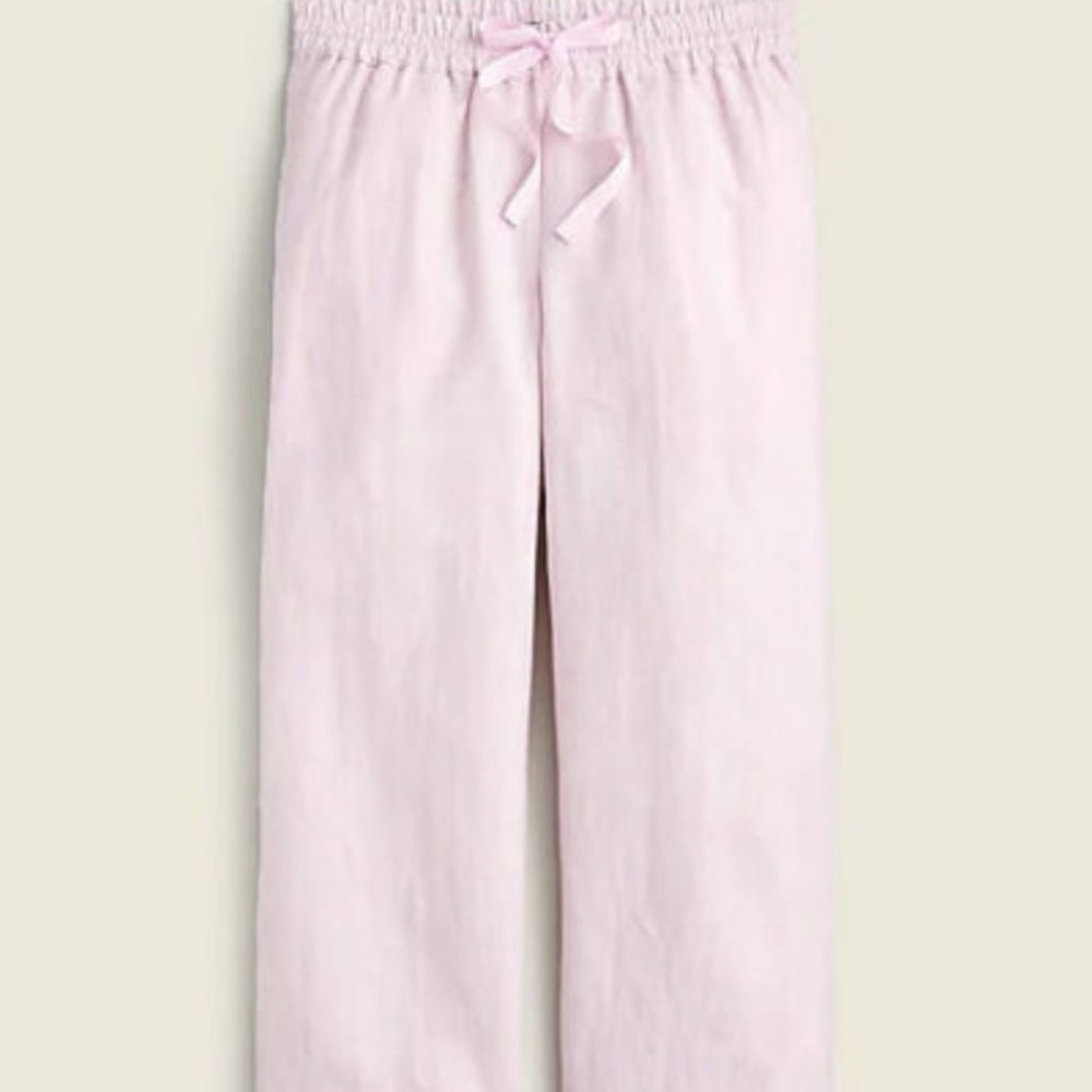 NWT J.crew wide leg seaside linen pant - size L